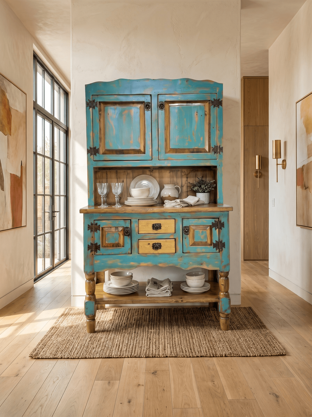 Cross Creek China Hutch —Rustic Furniture | Farm House | Wood